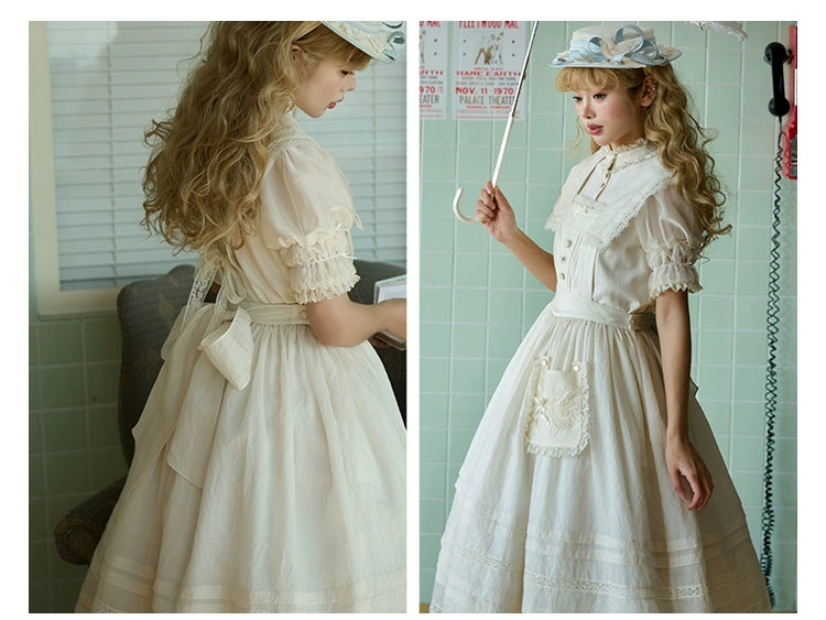 【受注予約5/29まで】Sailing Day セーラーカラーストラップジャンパースカート