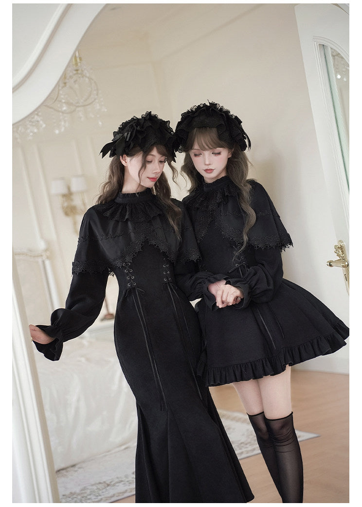 Nocturne Veil ミニ丈ワンピース