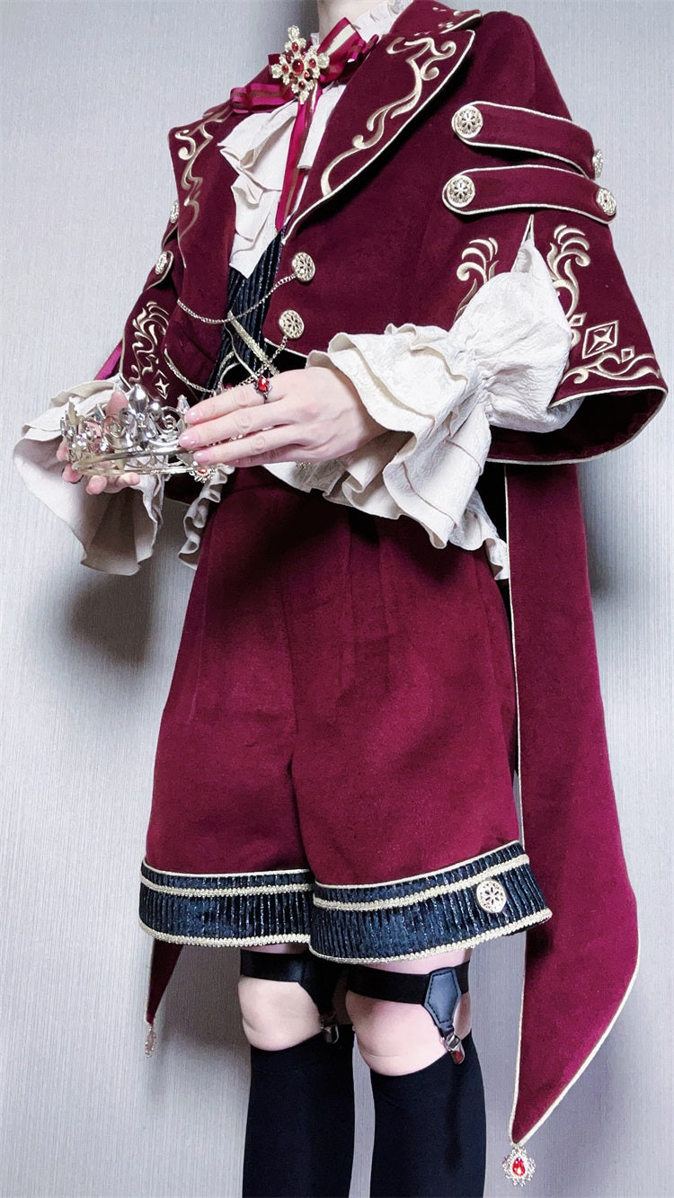 【予約販売】Red Wine 皇子系ショートパンツ3点セット