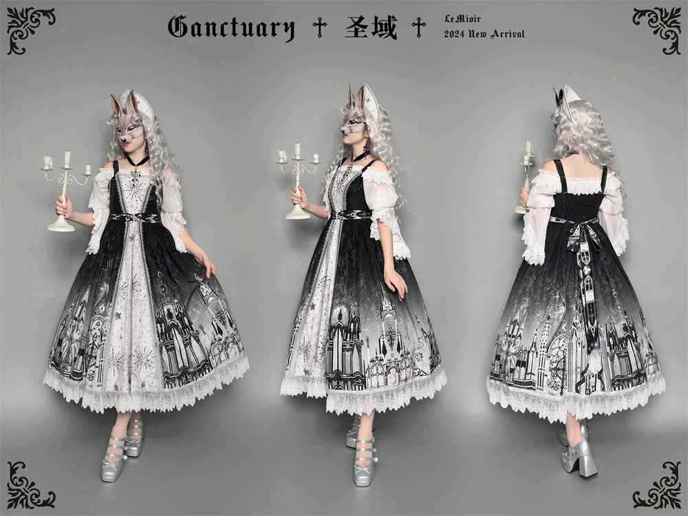 【販売期間終了】Sanctuary ゴスロリオフショルダー姫袖ブラウス
