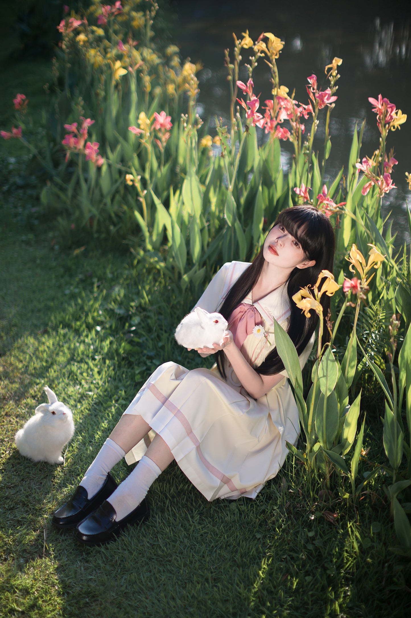 After the Rain カモミールの花咲く制服風ワンピース