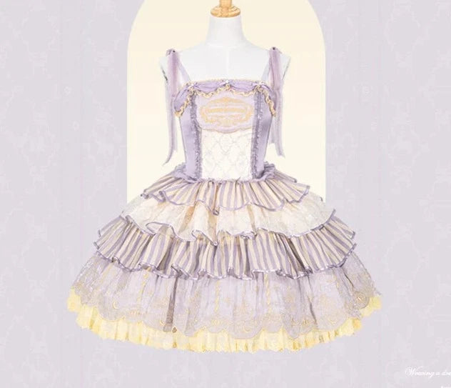 Cloud Paradise Tiered Jumper Skirt