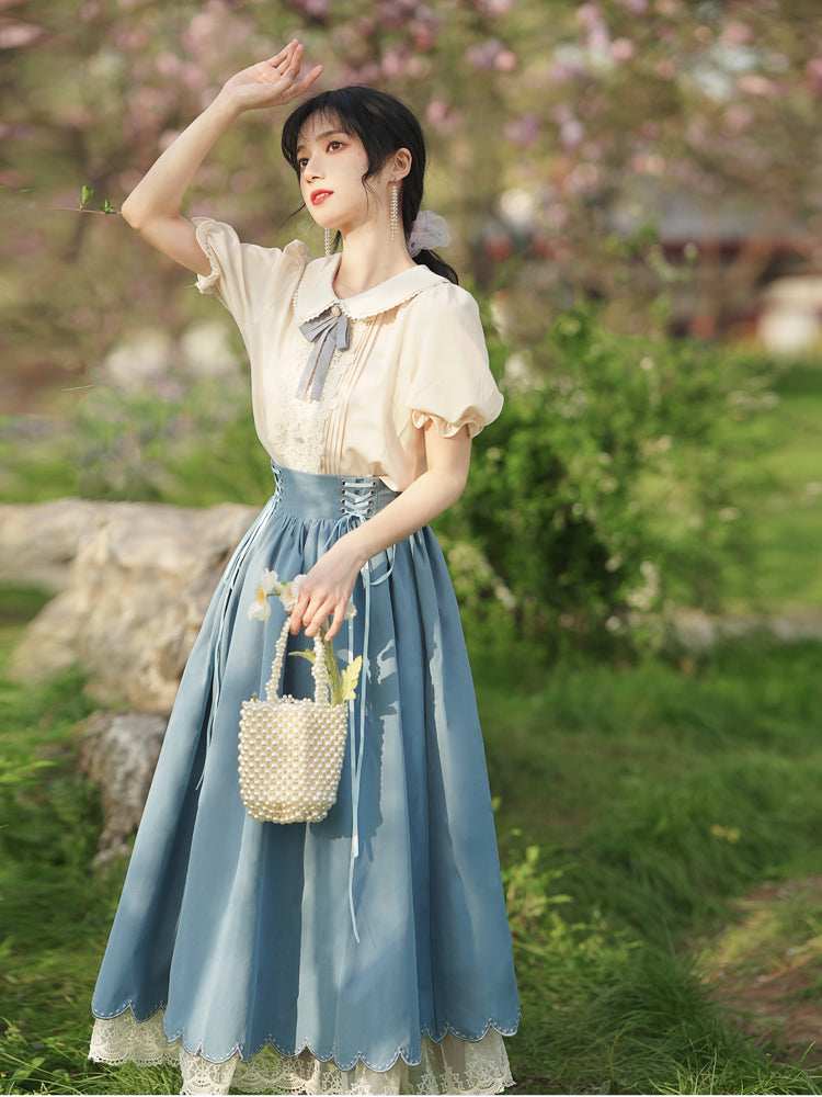 Summer lady-style retro classical set-up All 5 colors