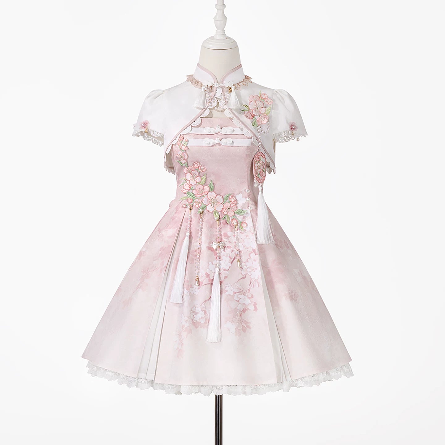 桜の手紙 華ロリジャンパースカートとボレロ