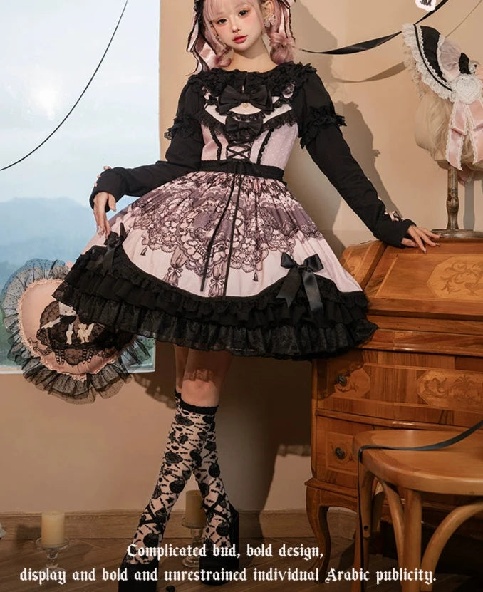 【再販・受注予約12/23まで】Lace Figure リボンとレースのブラウス