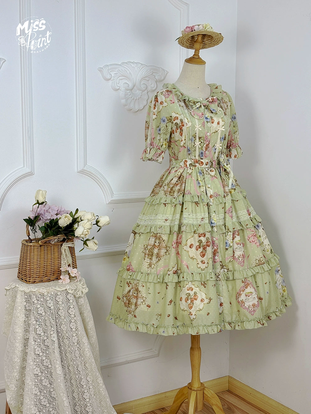 [Pre-orders available until 2/19] Cat Rose Tea Party Daily Dress