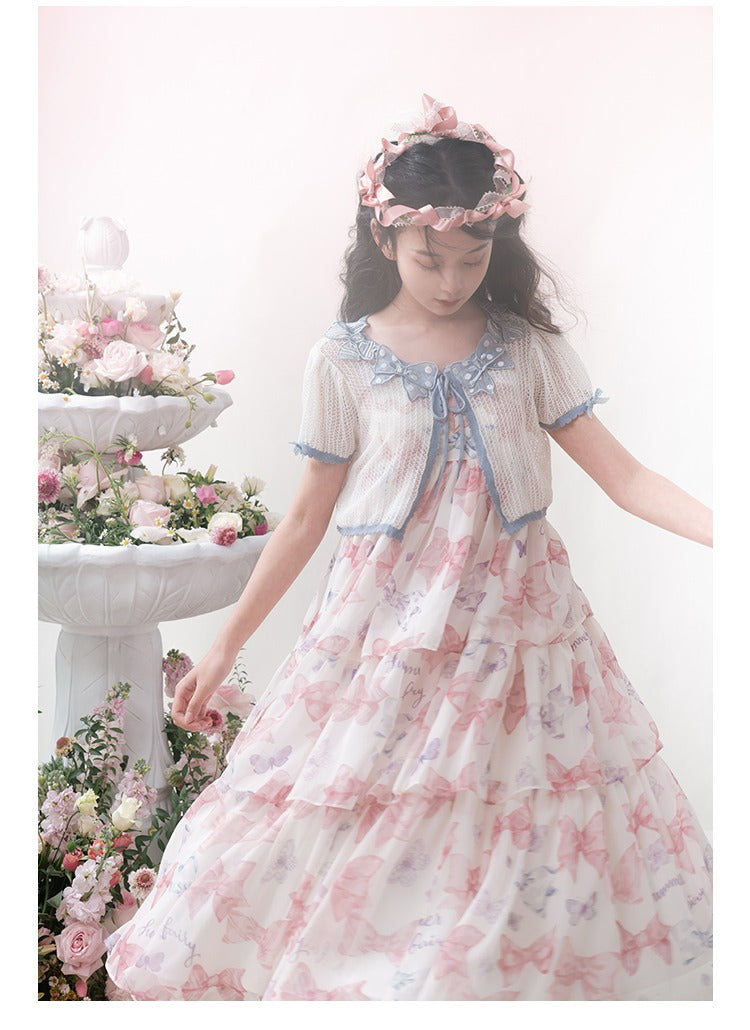 [Pre-orders available until 2/10] Ribbon Eternal Garden long tiered skirt