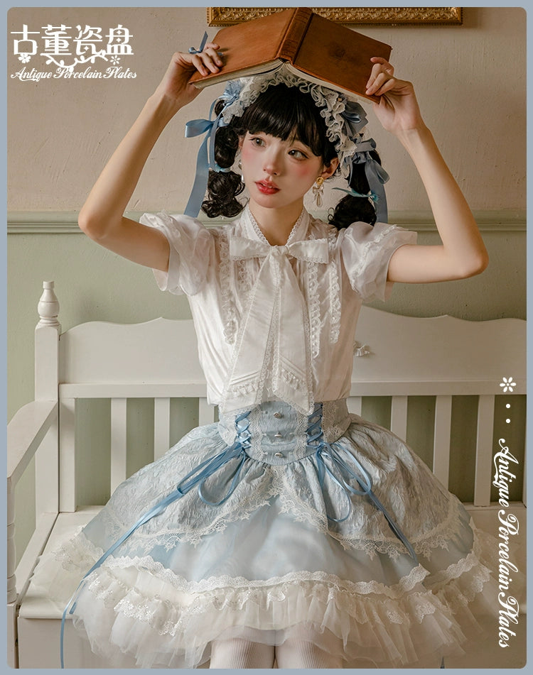 Antique Porcelain Plates Skirt