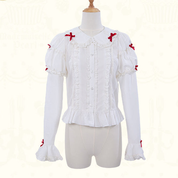 【受注予約11/18まで】Strawberry Cake Guide ブラウス