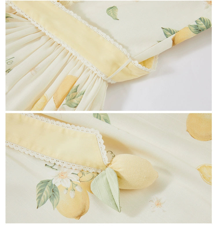 【受注予約7/16まで】Limone Town カントリー風ワンピース