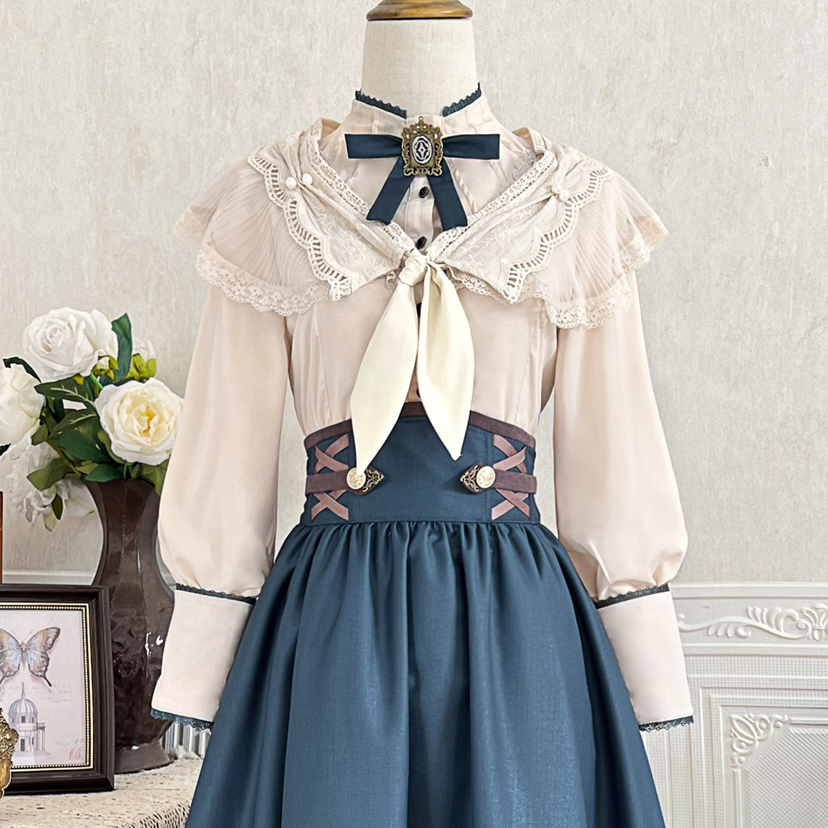 Cinderella's Eve 裾刺繍ロングスカートセットアップ