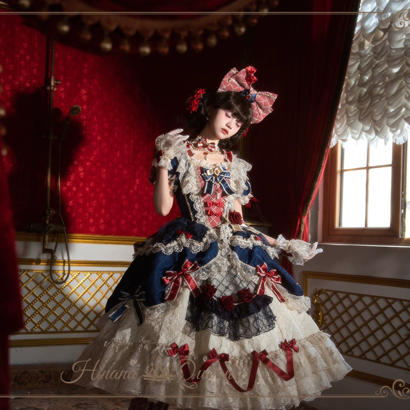 Mirror Snow White プリンセススイートドレス・ネイビー