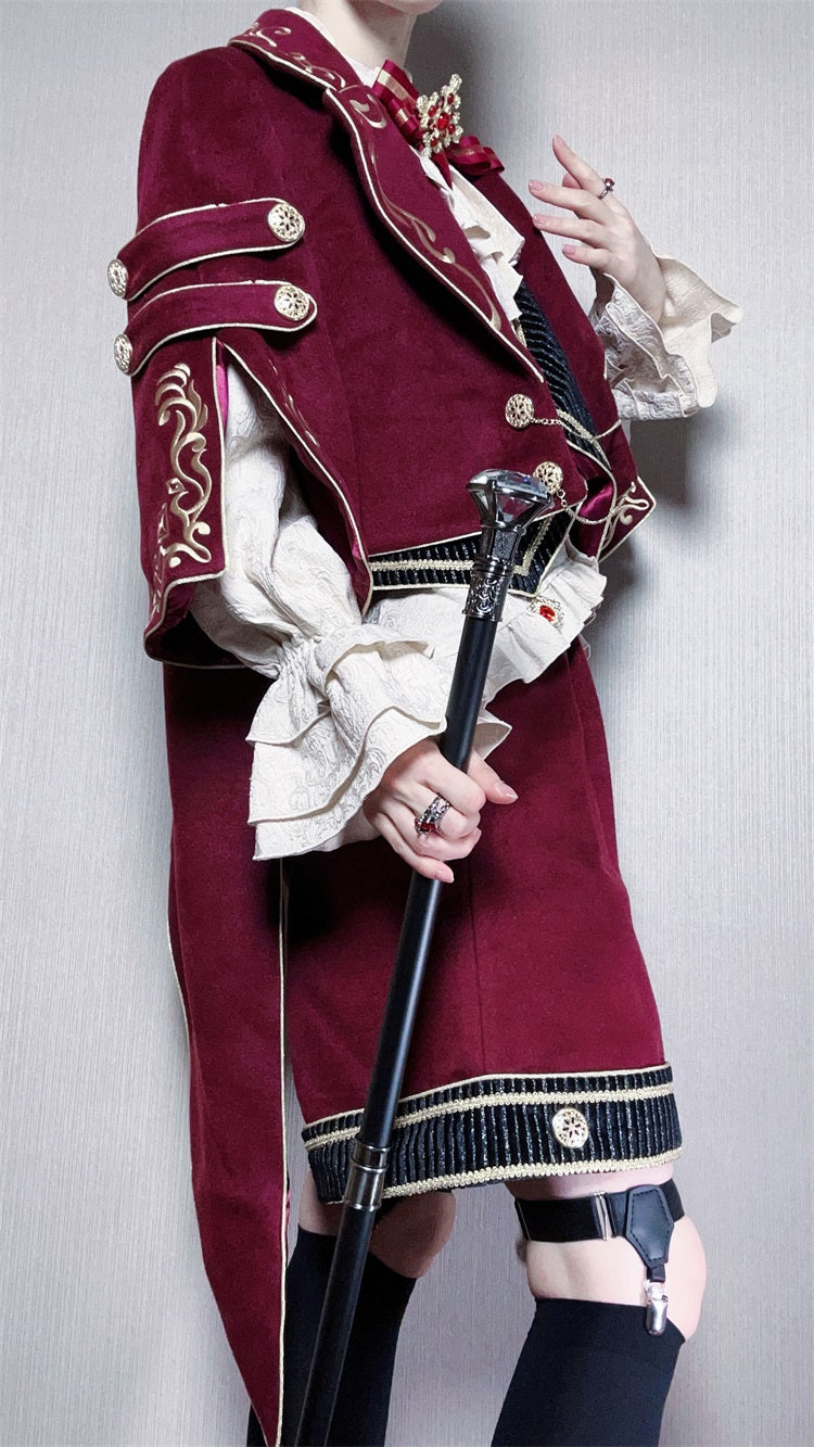 【予約販売】Red Wine 皇子系ショートパンツ3点セット