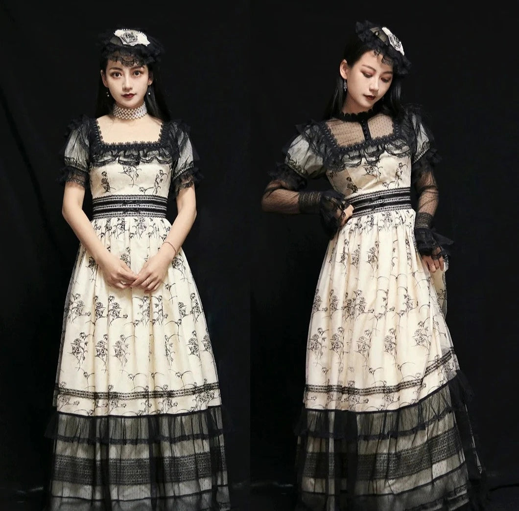 [Sales period ended] Withered Rose Elegant Long Dress