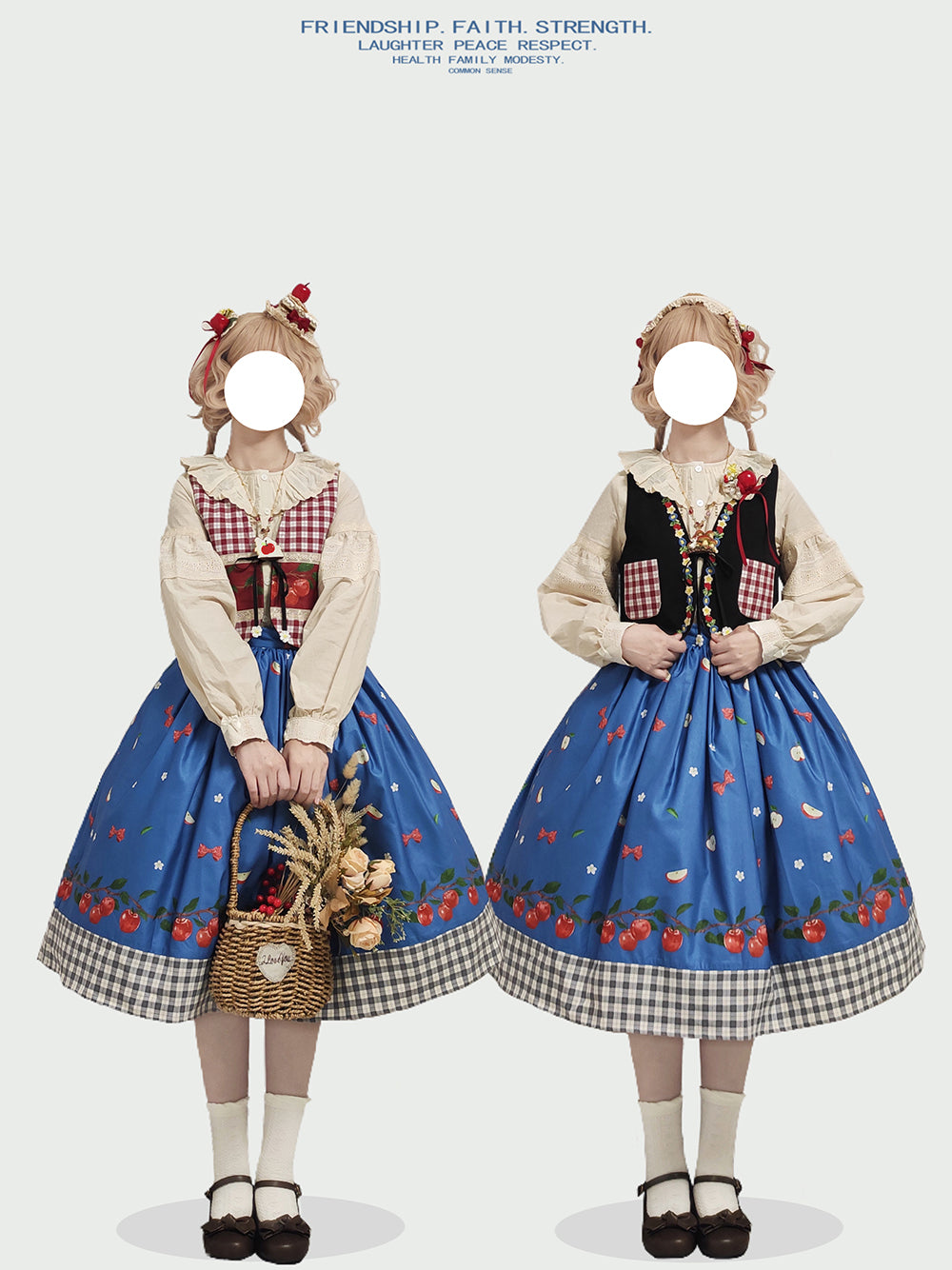 [Sale period ended] Apple Garden Bavarian style vest