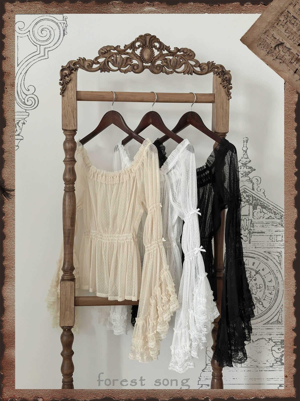 【受注予約8/27まで】Chloris 姫袖ブラウス