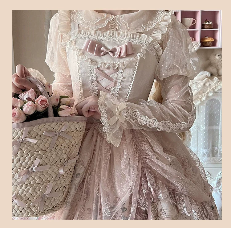 [Pre-order] Prologue Rose and Frill Jumper Skirt