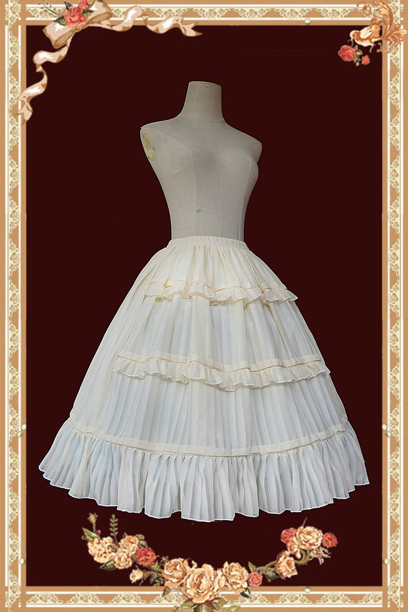 3-tier ruffle inner skirt