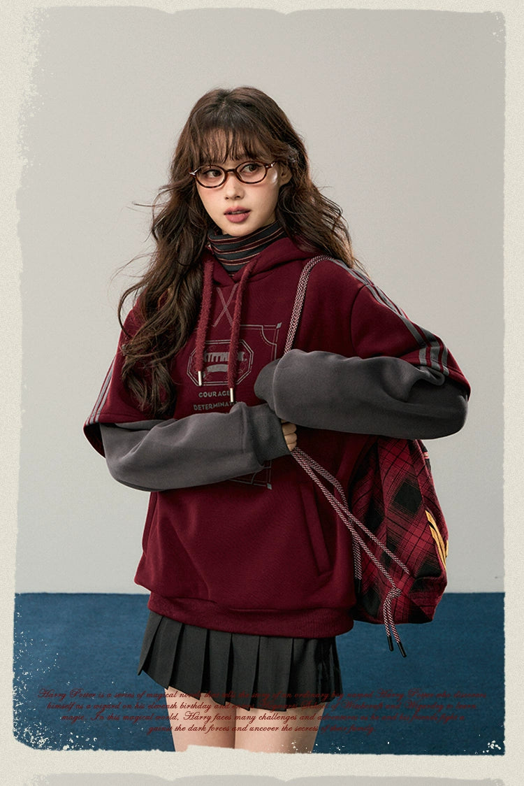 [Pre-order] Hogwarts School of Witchcraft and Wizardry Layered Hoodie Pullover