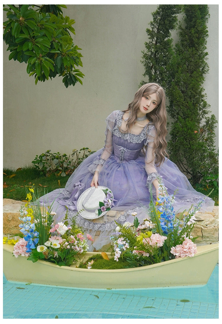 【予約販売】Wisteria in the Mist シアーワンピース