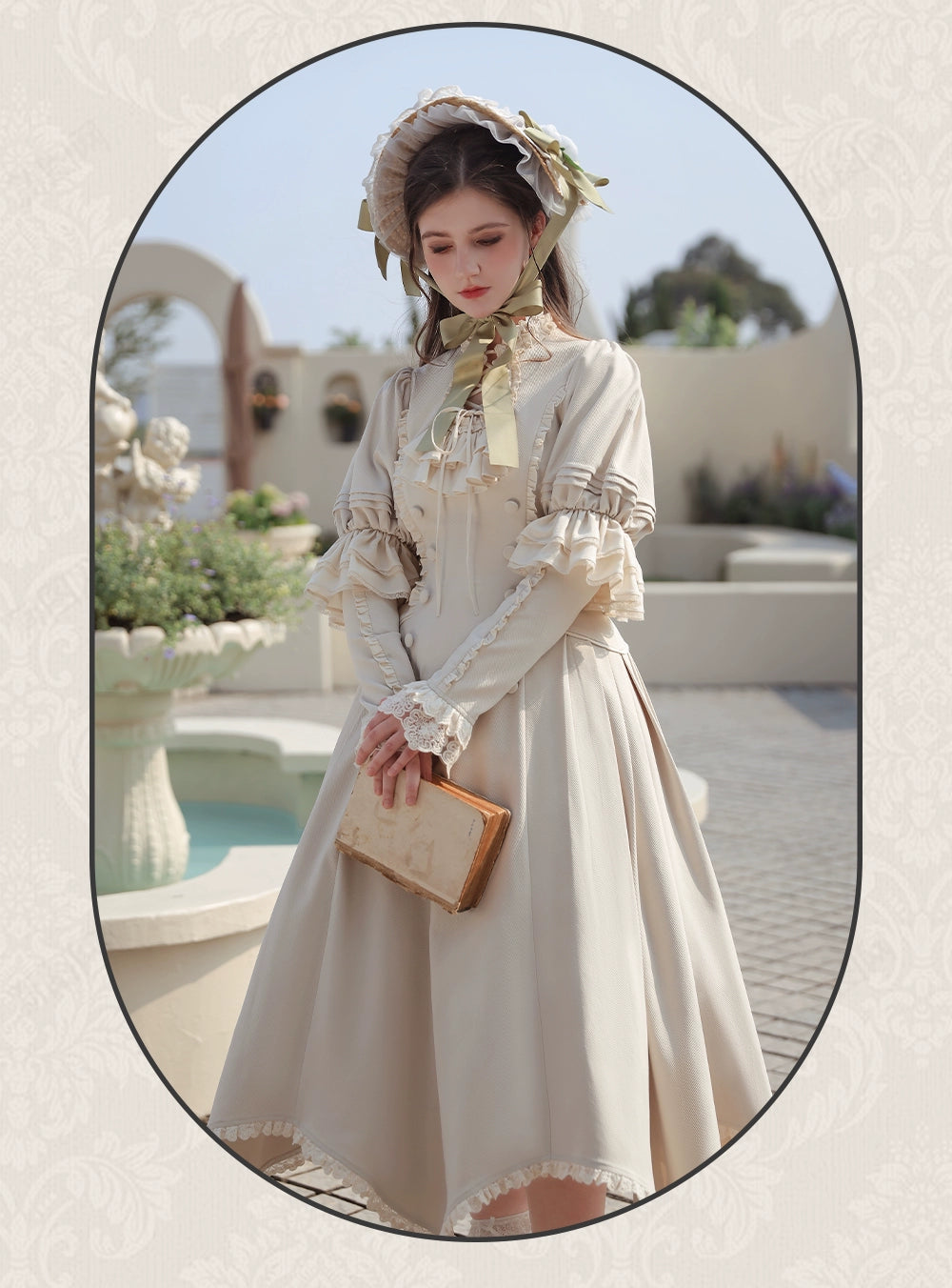 【受注予約7/31まで】Flores Ladyクラシカル花びらワンピース
