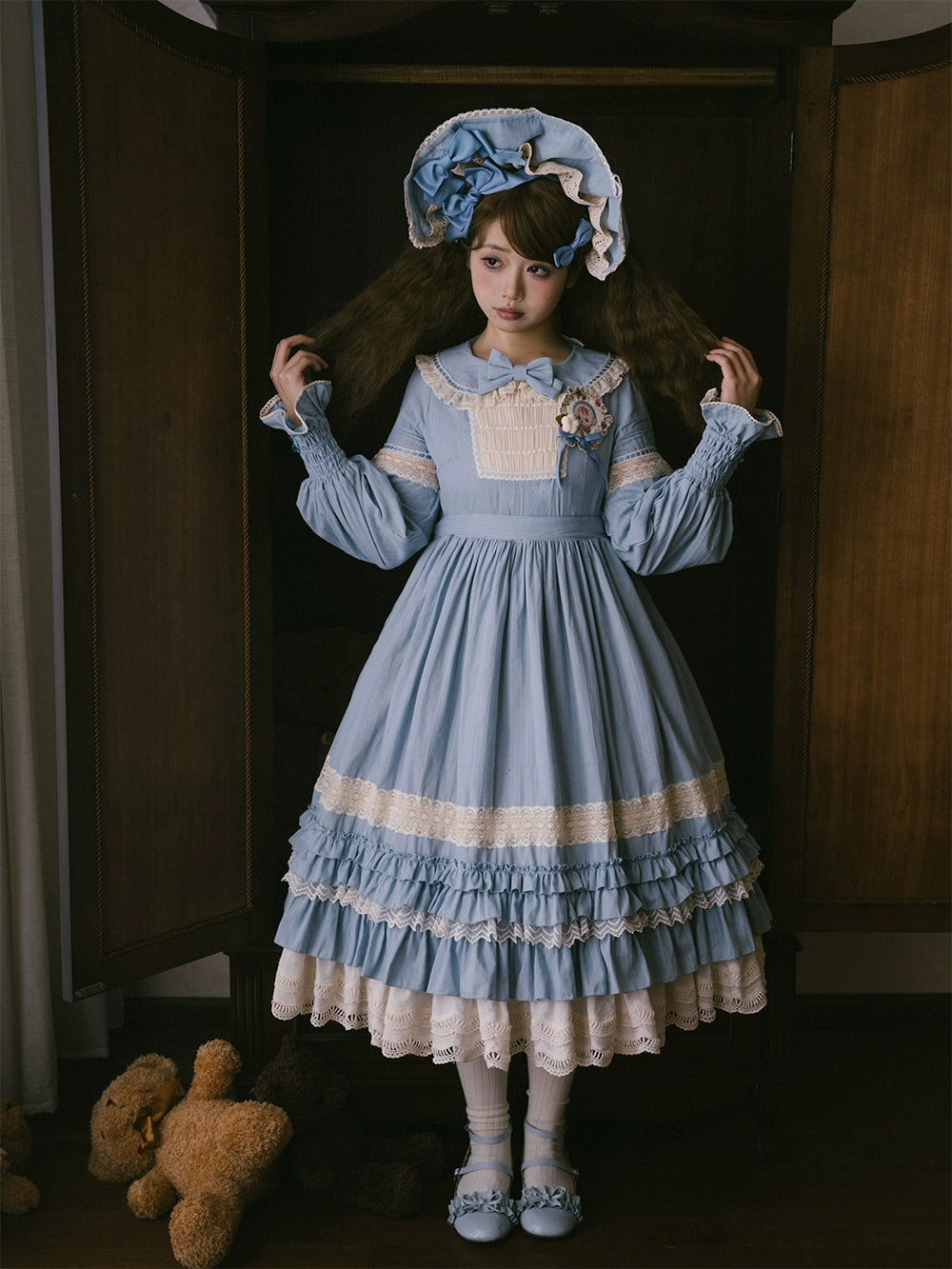 【予約販売】Sweetie Sheep フリルワンピース・無地タイプ