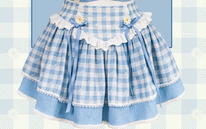 [Sale period ended] Daisy and Sky gingham check camisole and miniskirt