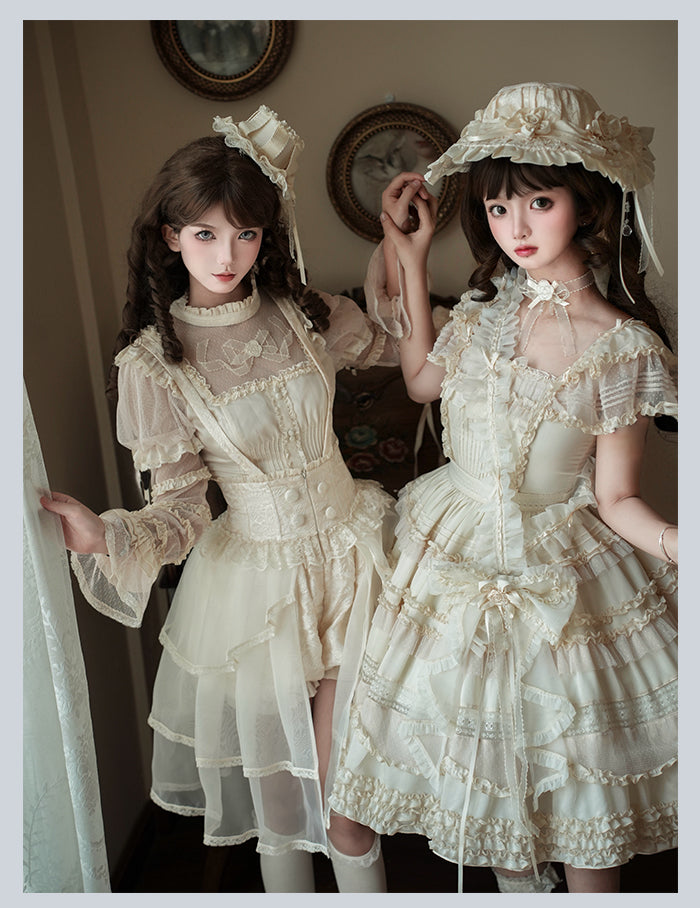 【受注予約4/28まで】Camellia Dream 付け袖付きシアーブラウス