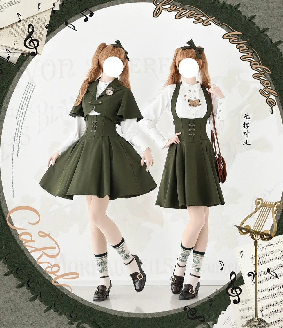 [Pre-order] Forest Carol Jumper Skirt - Short Length