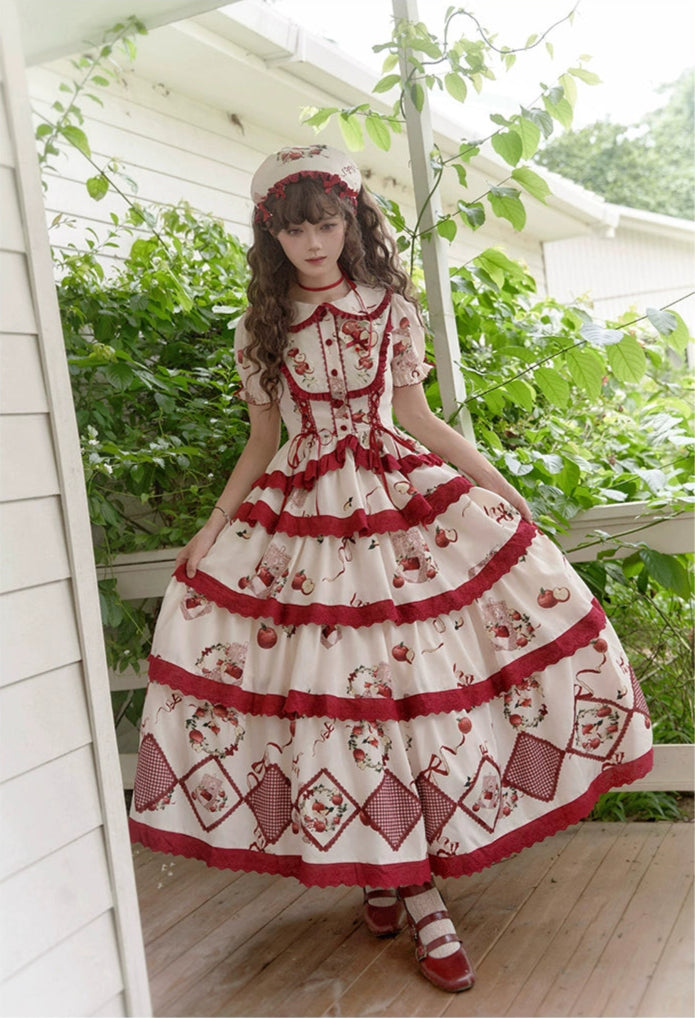 Apple Orchard Long skirt and short sleeve top set