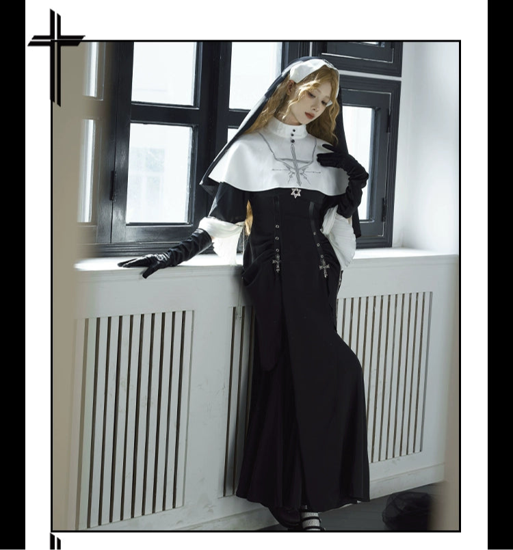 シスター風マーメイドワンピース 単品＆フルセット