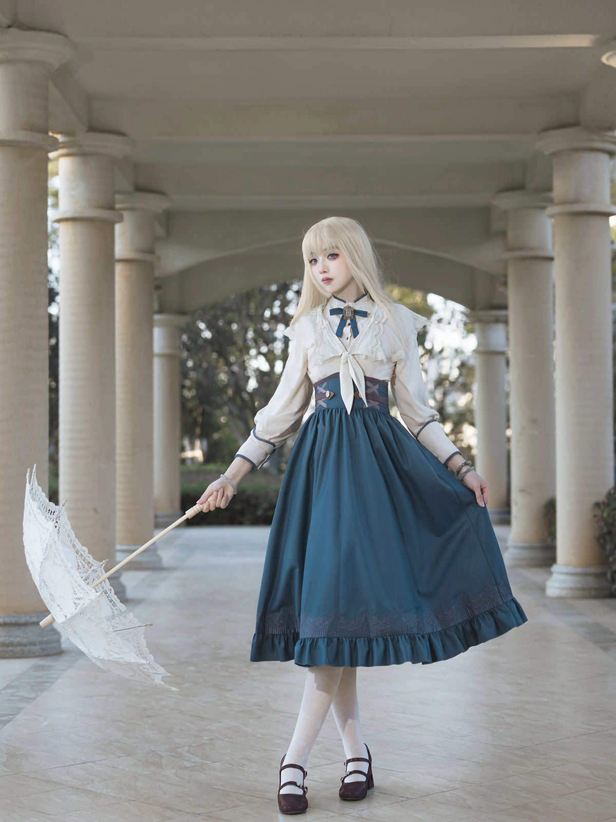 Cinderella's Eve 裾刺繍ロングスカートセットアップ