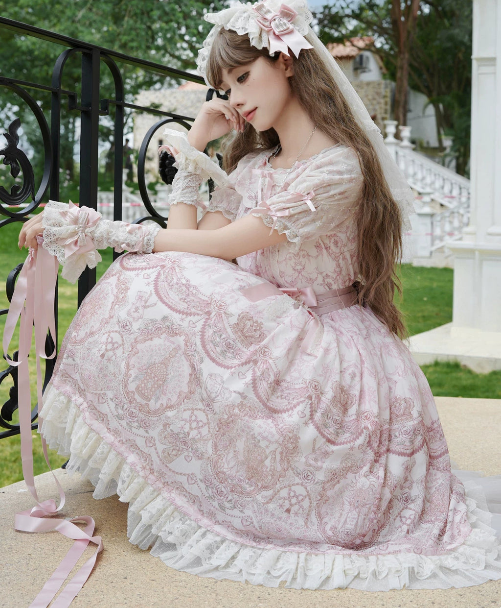 【受注予約9/13まで】Rose Aroma ラウンドネックワンピース