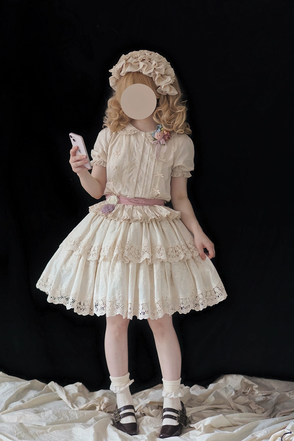 [Pre-order] Forest Rondo Lace Layer Skirt, 2-layer type