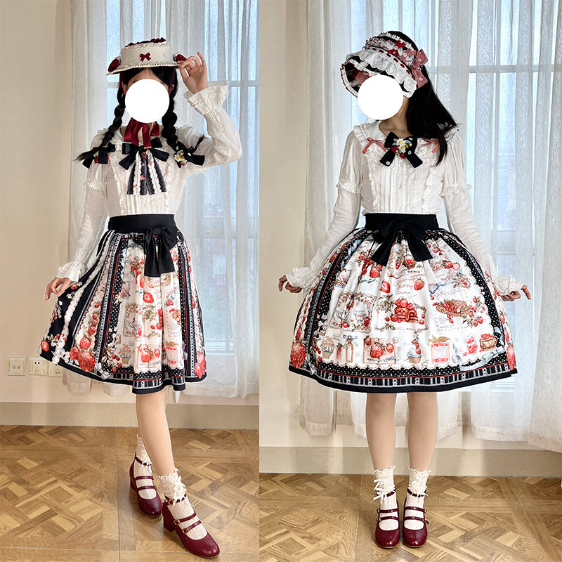 Strawberry Manor プリントスカート