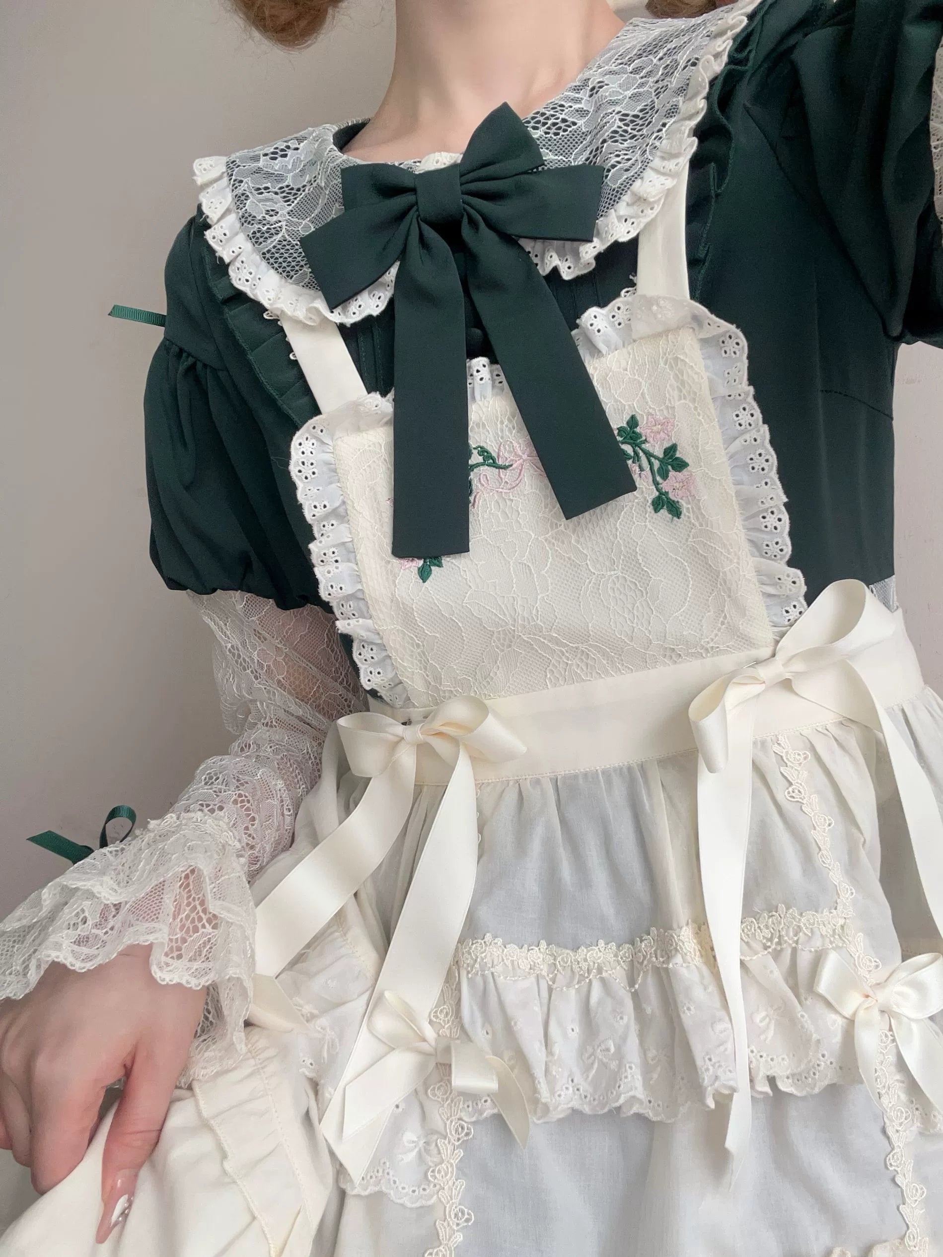 【同時購入のみ】Flower Mist Path エプロン・ボンネット・カチューシャ
