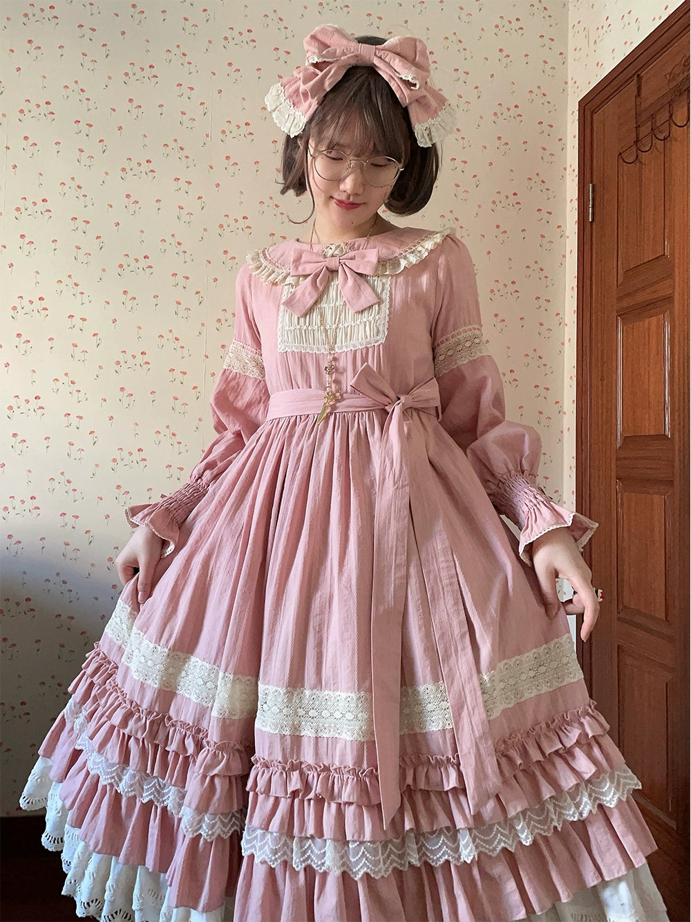 【予約販売】Sweetie Sheep フリルワンピース・無地タイプ