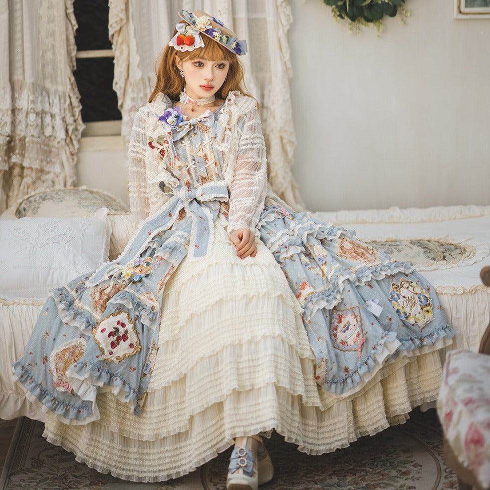 [Sale period ended] Cat Rose Tea Party Luxury Dress