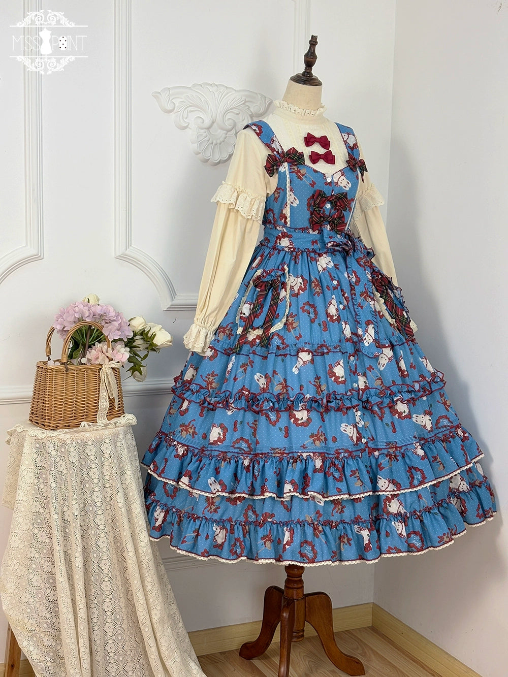 【予約販売】Sweet Berry Rabbit ジャンパースカート