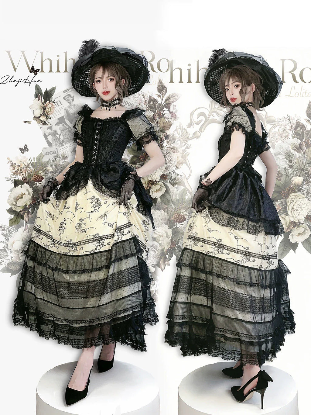 Withered Rose エレガントロングワンピース