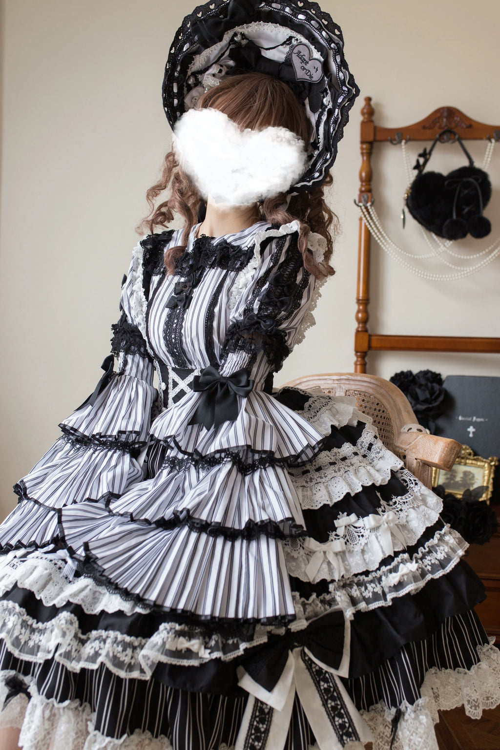 Hybrid Doll Moon Island 2way princess sleeve blouse