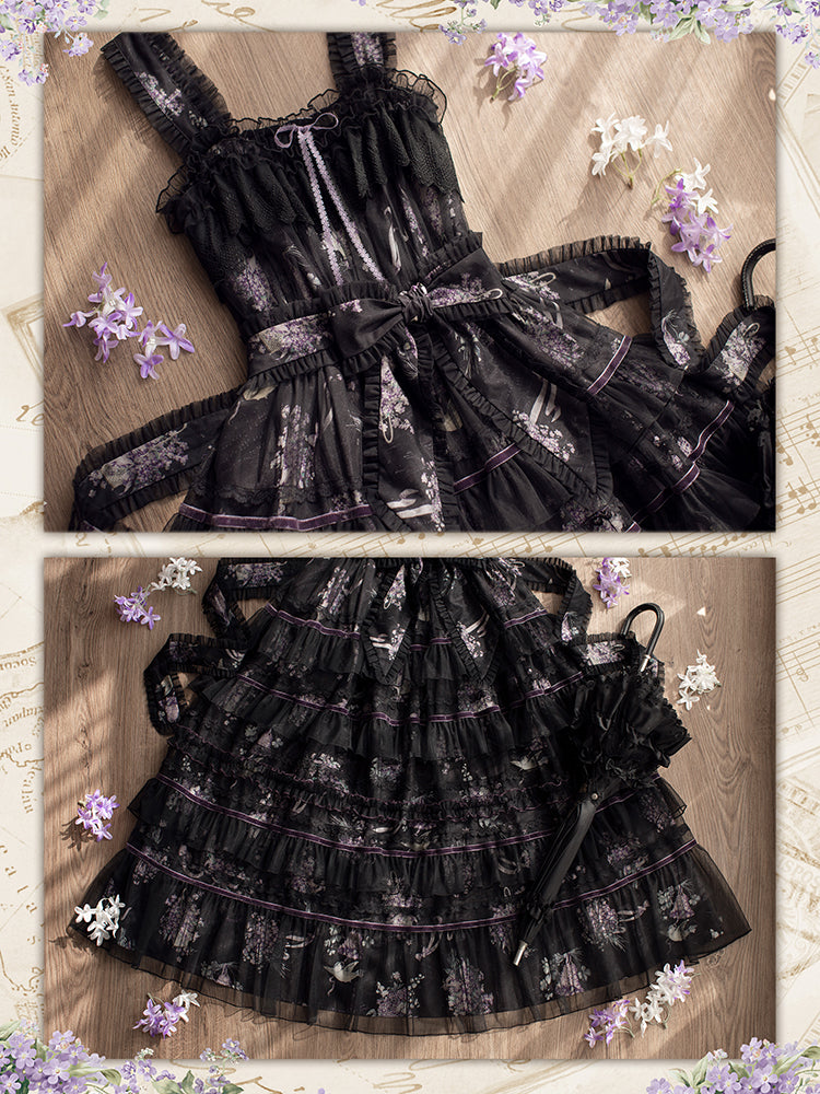 [Pre-orders available until 3/12] The Veil of the Flora Tiered Jumper Skirt