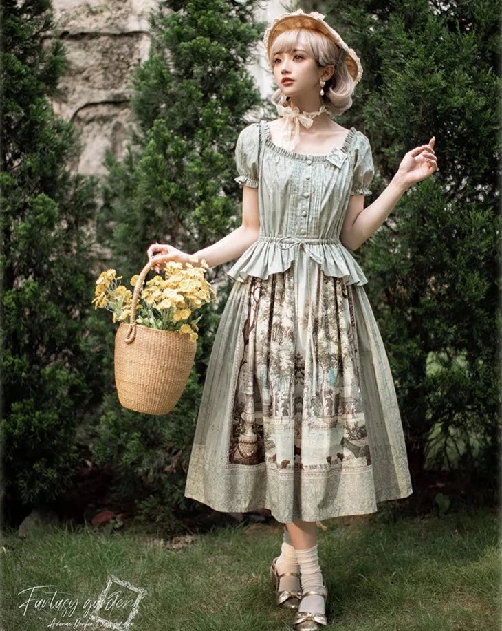 [Sales period ended] Fantasy Garden Print Dress