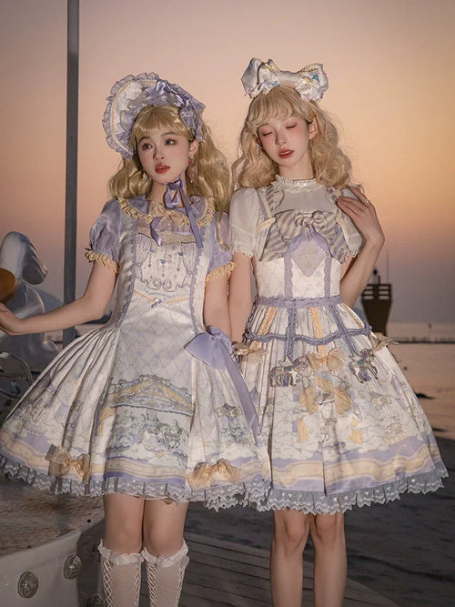 Cloud Paradise Short Sleeve Dress