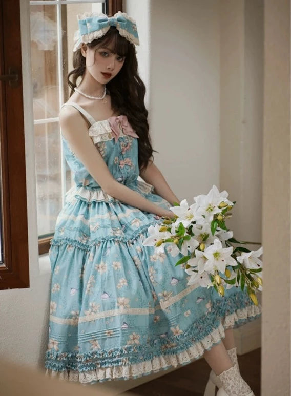 Lily and Wind Classical Print Skirt and Top