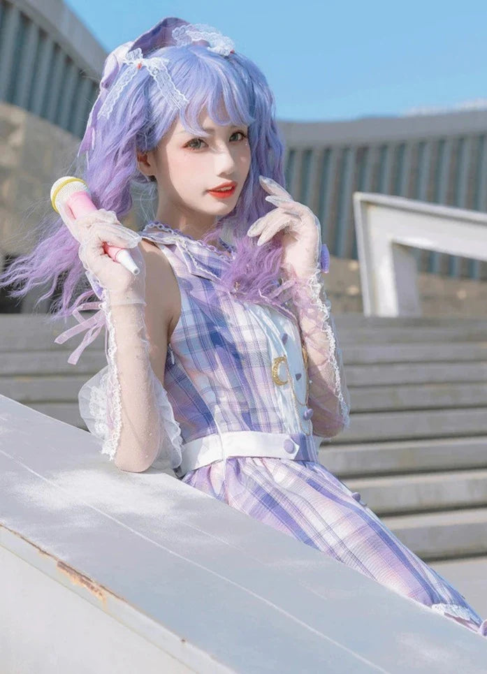 Starry and Radiantスウィートチェックのアイドル風ジャンパースカート