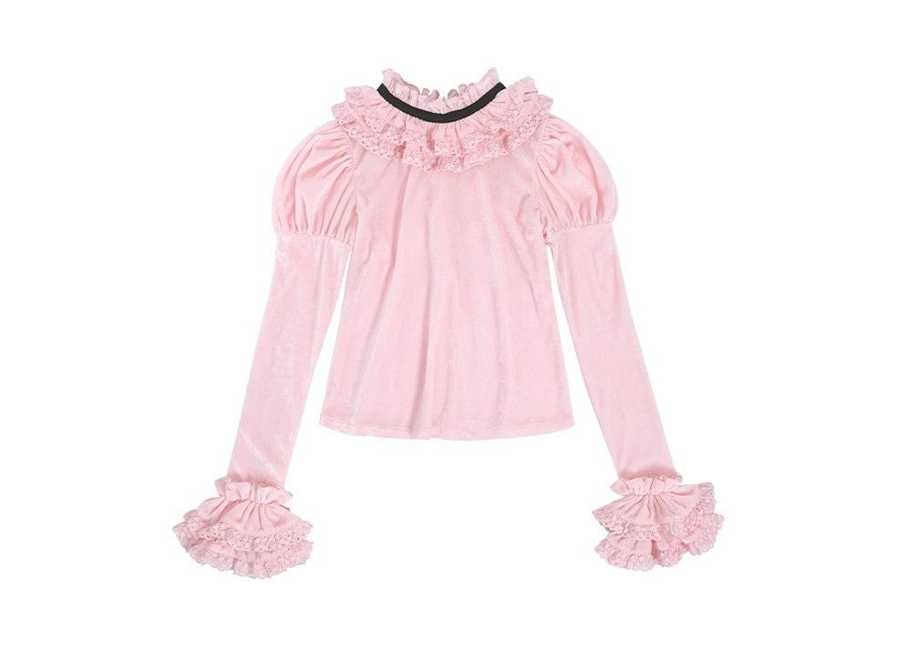 Ribbon Gift Box Long Sleeve Top
