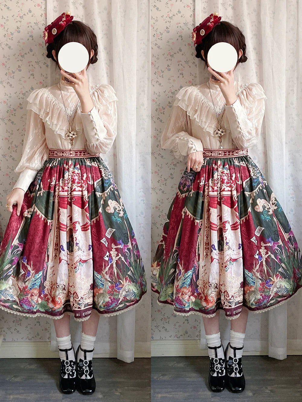 Wanhua Mirror 西洋貴族風スカート レースタイプ
