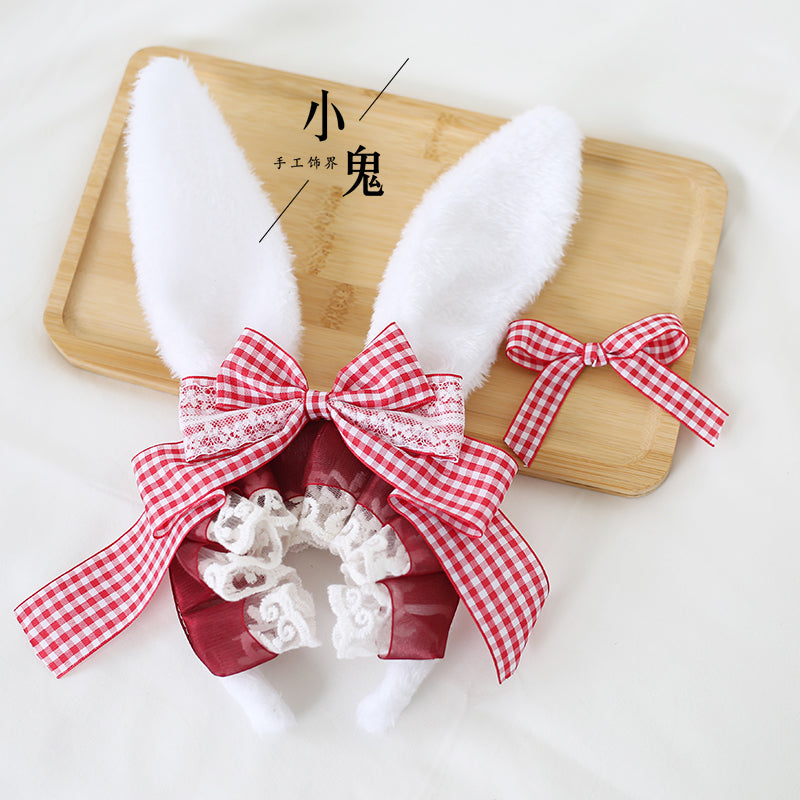 rabbit ear ribbon headband