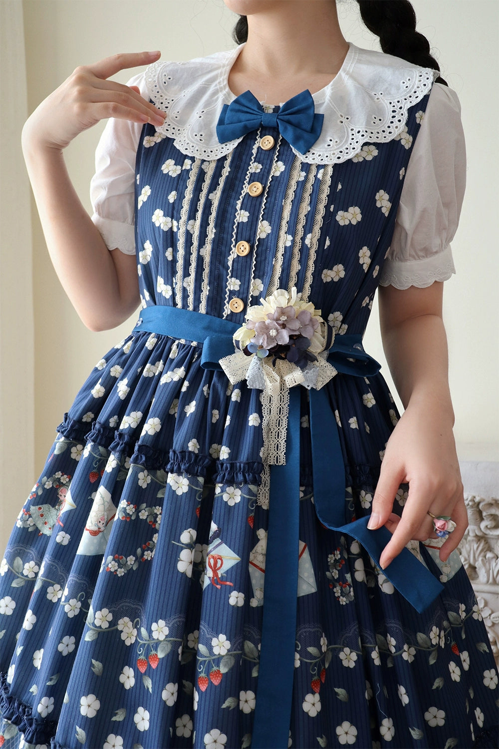 【予約販売】Sweetie Sheep プリントジャンパースカート